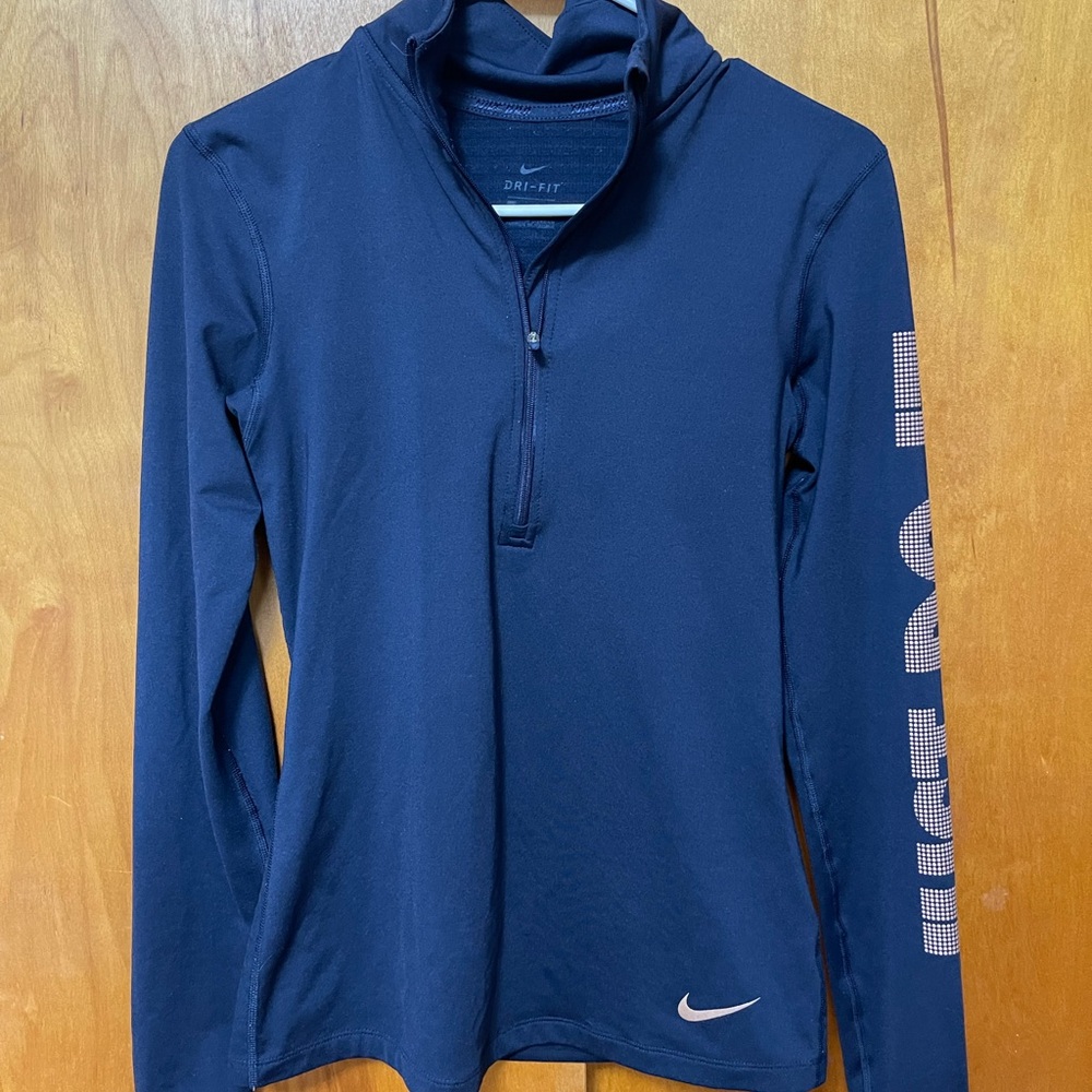 Nike Navy Dri-FIT Half-Zip Pullover